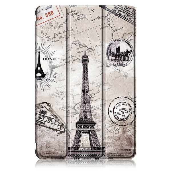 Samsung Galaxy Tab S7 Vahvistettu Smart Case Eiffel-torni