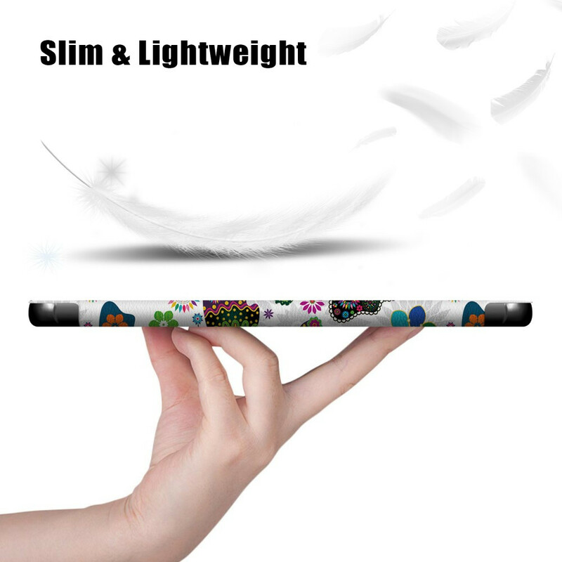 Smart Case Samsung Galaxy Tab S7 Vahvistettu Perhoset ja kukat