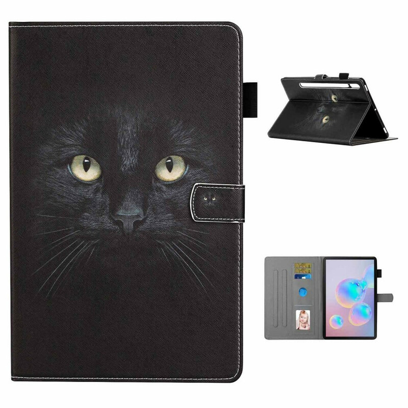 Samsung Galaxy Tab S7 Cat Case Musta