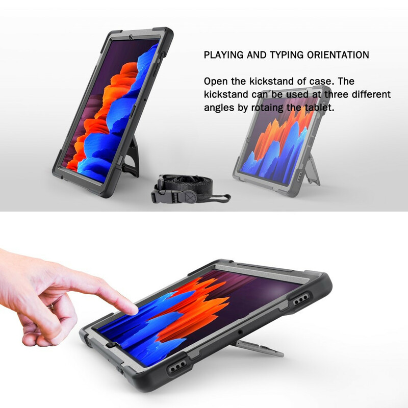 Samsung Galaxy Tab S7 Plus Utra Resistant Kotelo hihnalla
