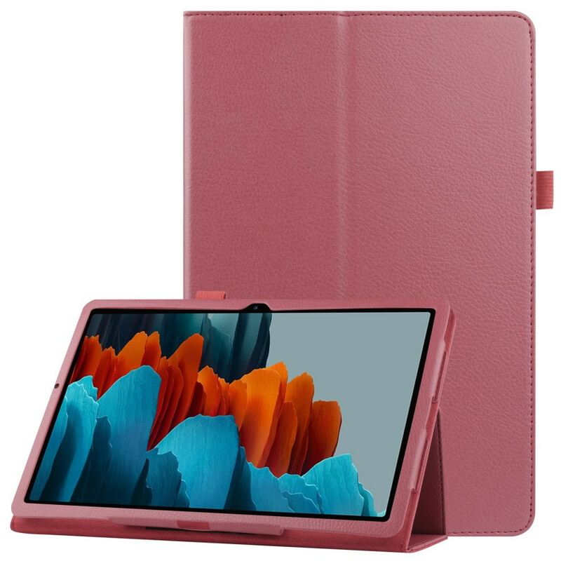 Samsung Galaxy Tab S7 Plus keinonahkakotelo Lychee