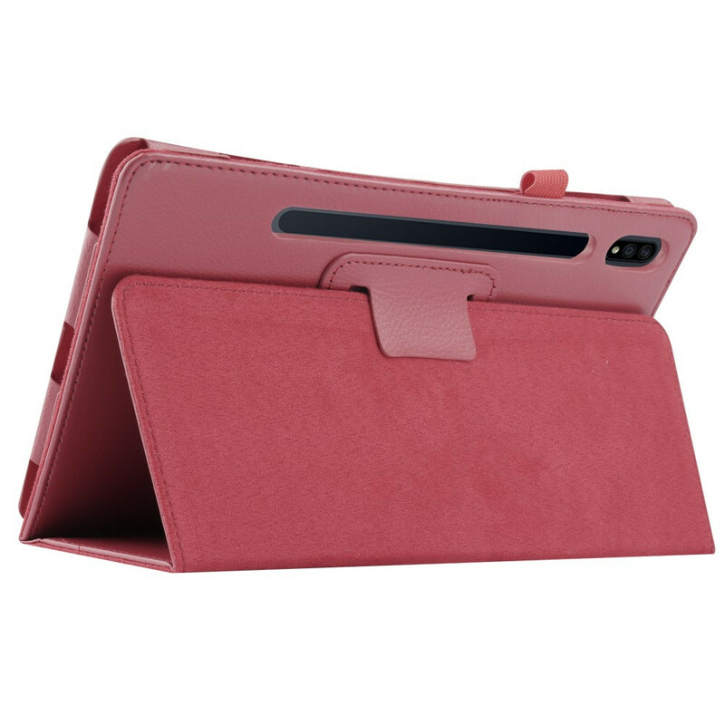 Samsung Galaxy Tab S7 Plus keinonahkakotelo Lychee