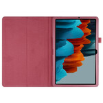 Samsung Galaxy Tab S7 Plus keinonahkakotelo Lychee