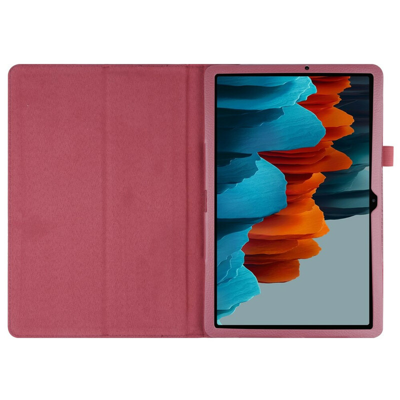 Samsung Galaxy Tab S7 Plus keinonahkakotelo Lychee