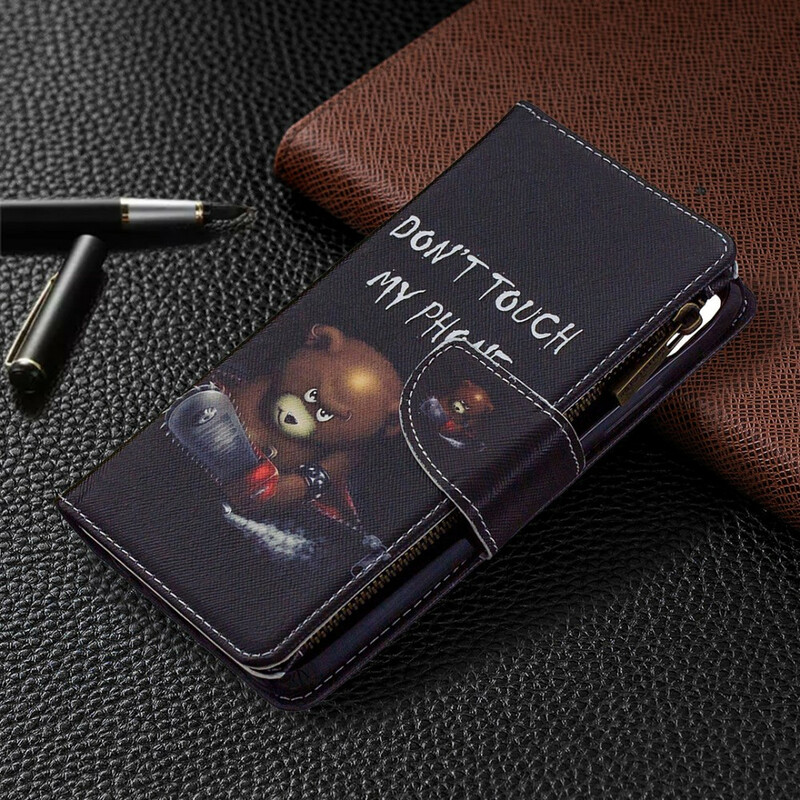 Realme C11 vetoketjullinen Pocket Bear Case