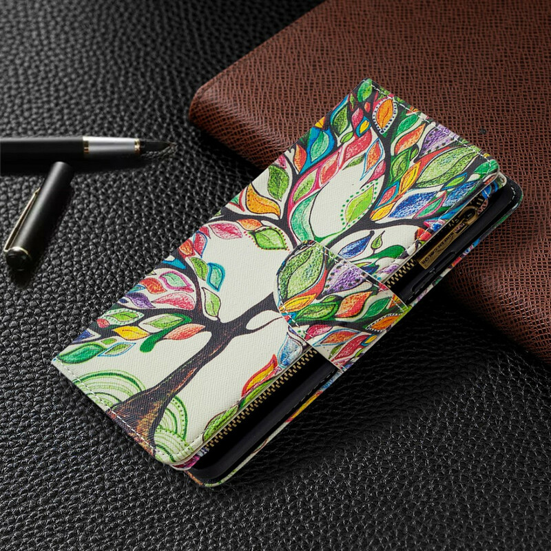 Samsung Galaxy A42 5G 5G vetoketjullinen tasku Tree Case