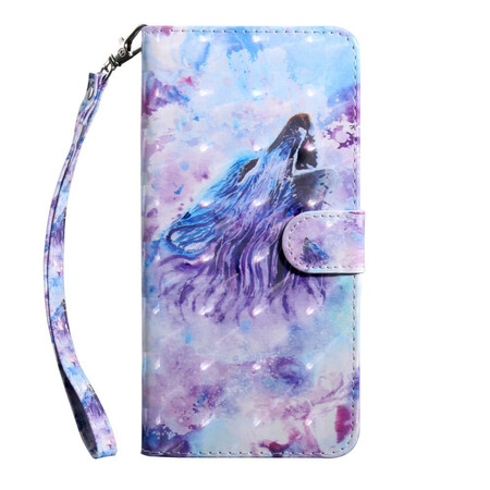 Samsung Galaxy A51 5G Akvarelli Wolf Case
