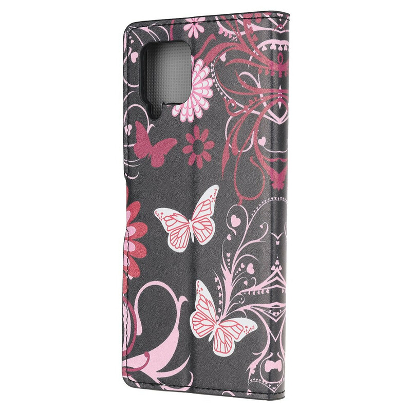 Samsung Galaxy A42 5G Case Perhoset ja kukat