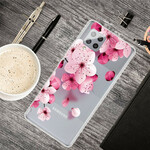 Samsung Galaxy A42 5G tapauksessa pieni vaaleanpunainen kukkia