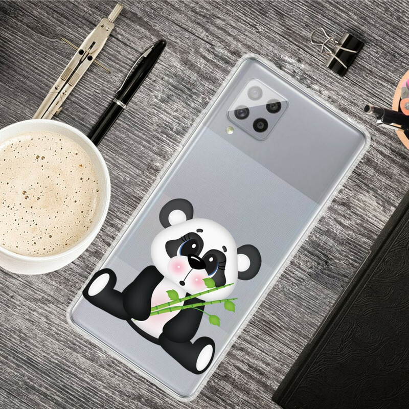 Samsung Galaxy A42 A42 5G Clear Case Surullinen Panda