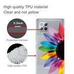 Samsung Galaxy A42 5G värikäs kukka tapauksessa