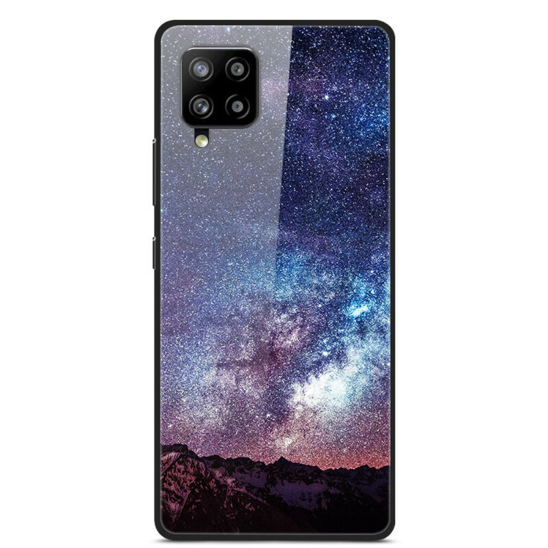 Samsung Galaxy A42 5G Lasi ja silikoni Case Planeetat tulessa