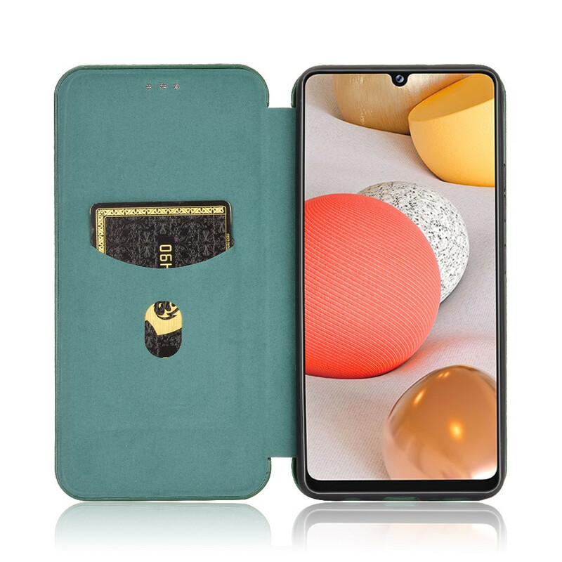 Flip Cover Samsung Galaxy A42 5G Hiilikuitu