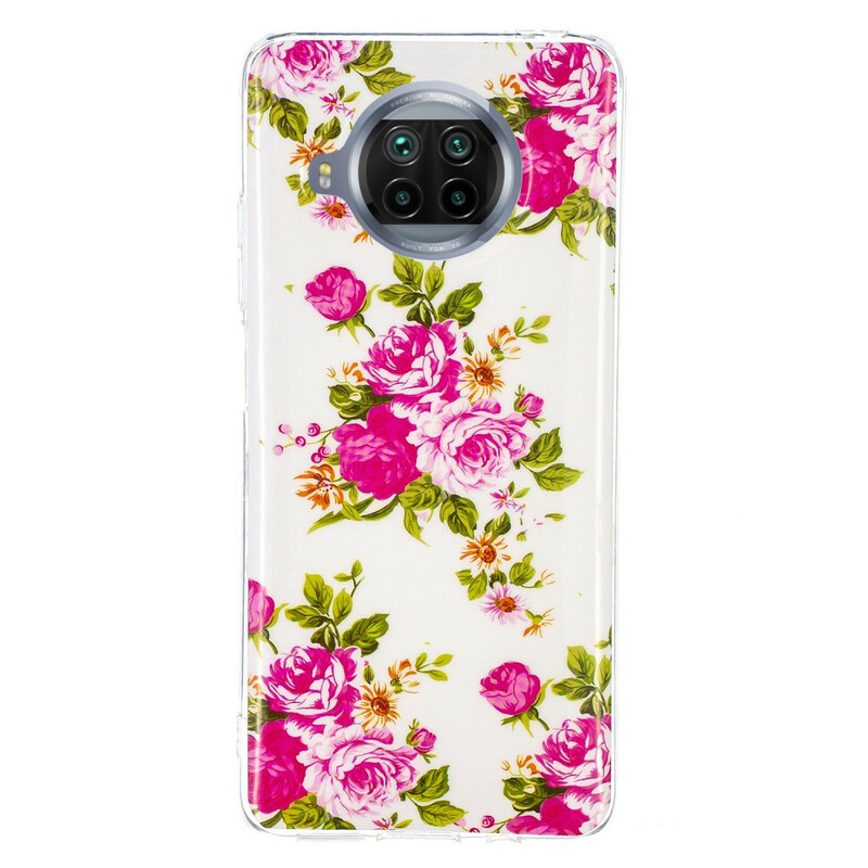 Xiaomi Mi 10T Lite Kotelo Liberty Flowers Fluoresoiva