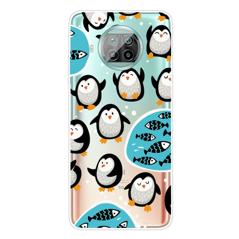 Xiaomi Mi 10T Lite Case Pingviinit ja kalat