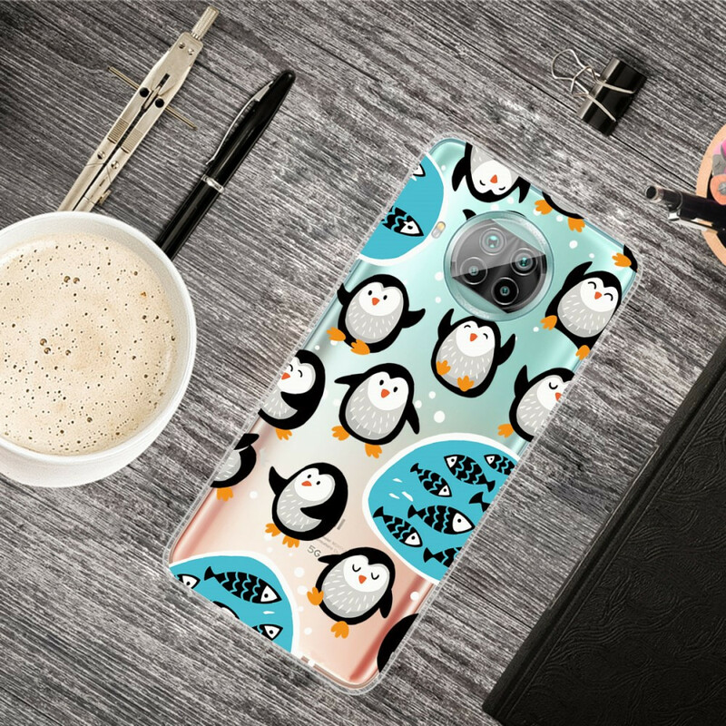 Xiaomi Mi 10T Lite Case Pingviinit ja kalat
