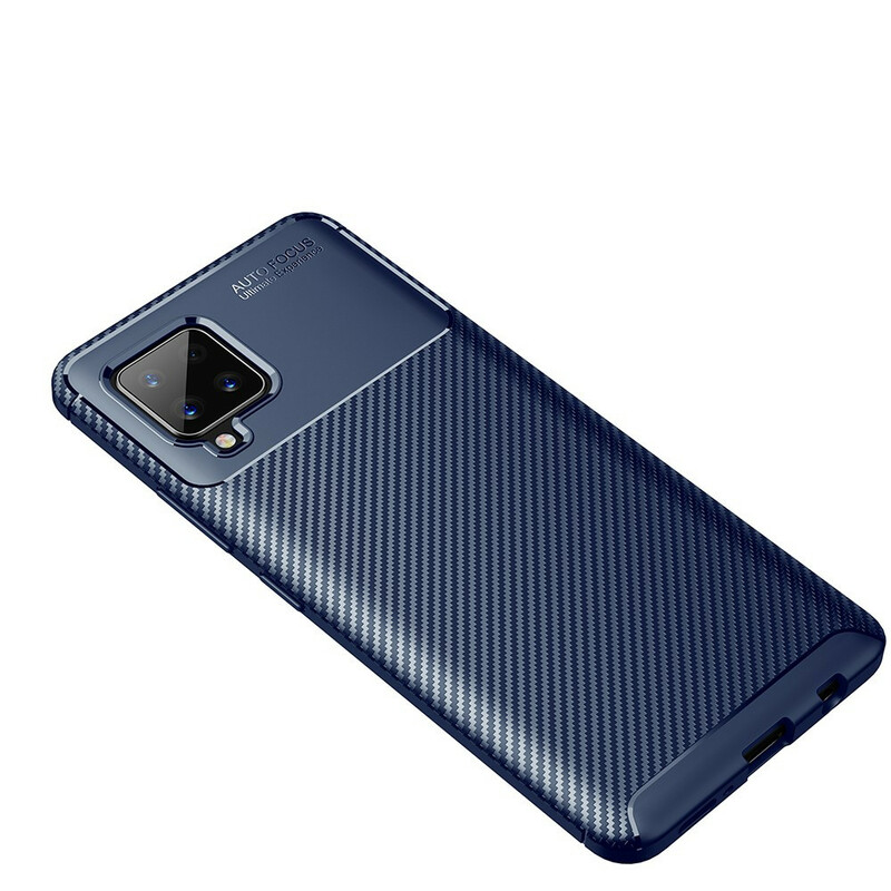 Samsung Galaxy A42 5G Pehmeä kuori Hiilikuitu tekstuuri