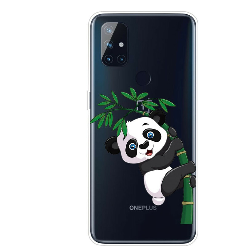 OnePlus North N10 Läpinäkyvä Panda Case Bambu