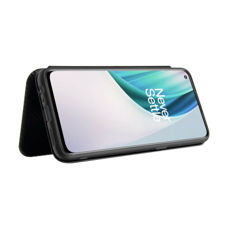 Flip Cover OnePlus Nord N10 Hiilikuitu