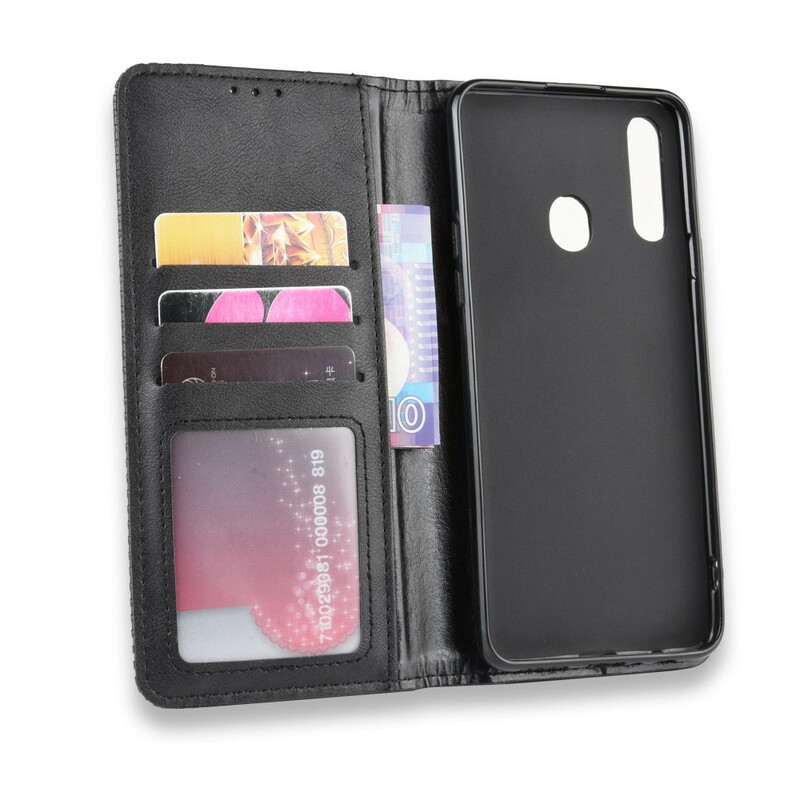 Flip Cover Samsung Galaxy A20s Nahka Effect