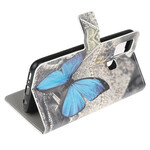 OnePlus Nord N100 Butterfly Case Sininen