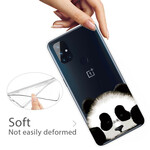 OnePlus Nord N100 läpinäkyvä Panda Case