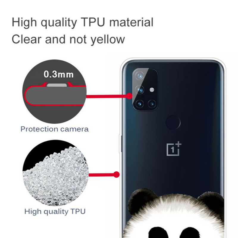 OnePlus Nord N100 läpinäkyvä Panda Case