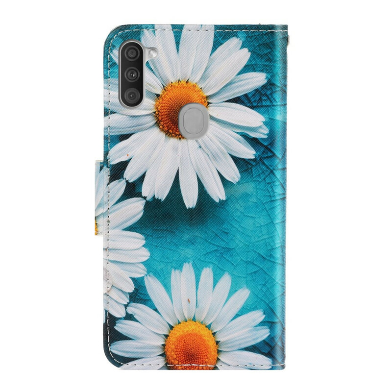 Samsung Galaxy M11 Daisy Strap Case -kotelo