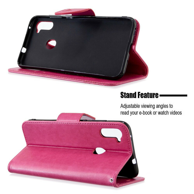 Samsung Galaxy M11 Case Perhoset lennossa hihnalla