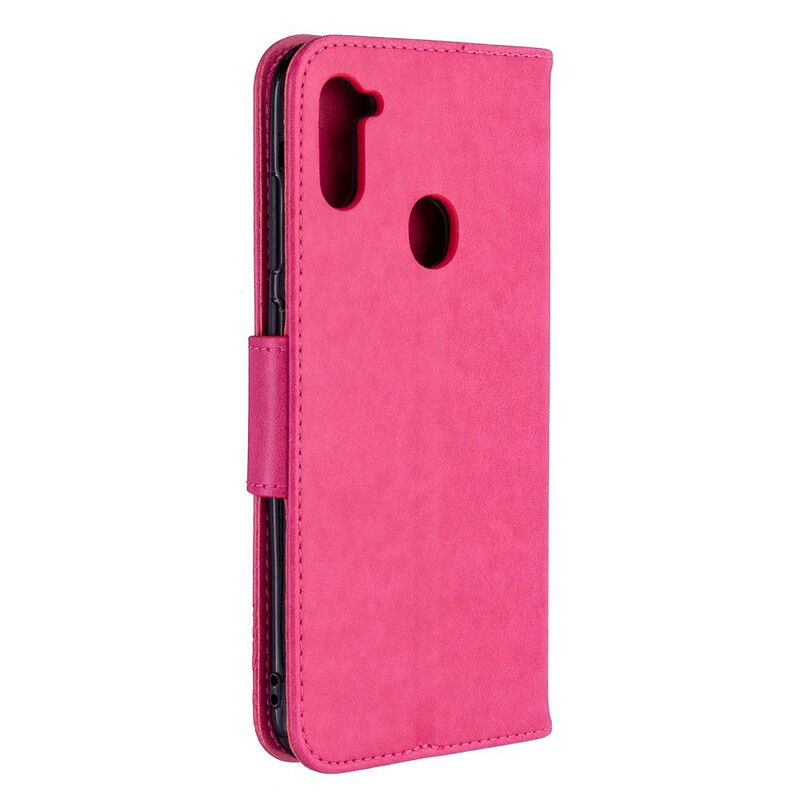 Samsung Galaxy M11 Case Perhoset lennossa hihnalla