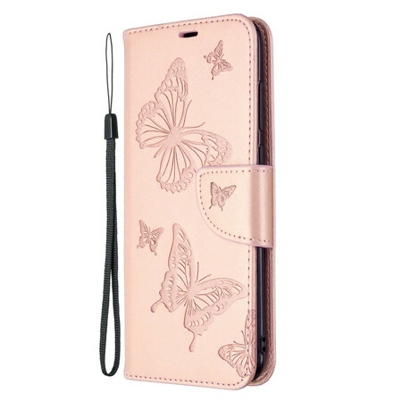 Samsung Galaxy M11 Case Perhoset lennossa hihnalla