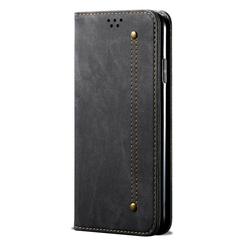 Flip Cover OnePlus North N100 keinonahkainen farkku Tekstuuri