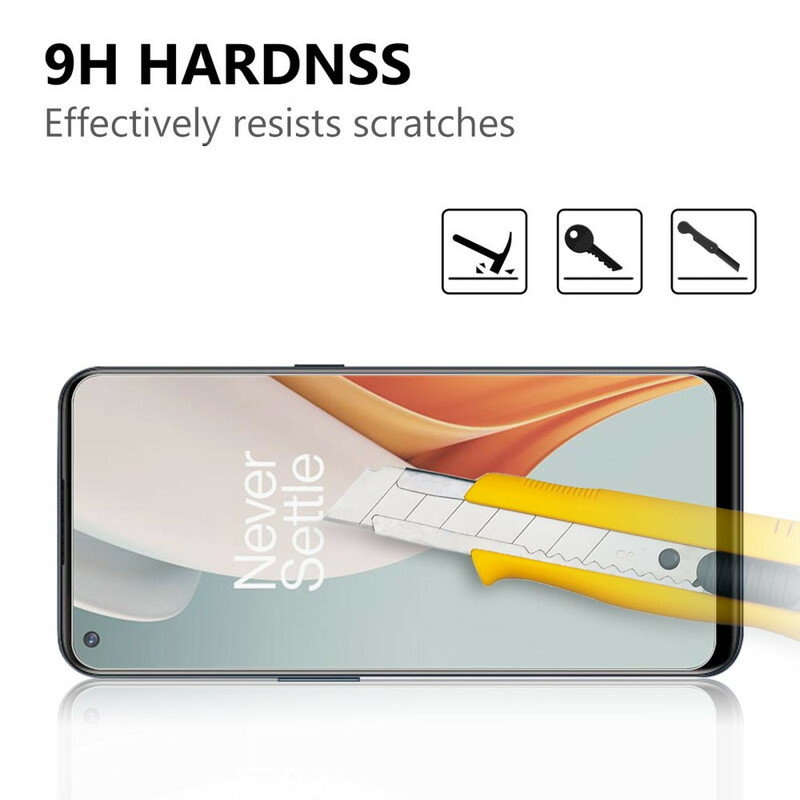 Arc Edge karkaistua lasia suojus (0.2mm) OnePlus Nord N100 näytön