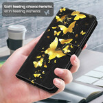 Kotelo Huawei P Smart 2021 Keltainen Perhoset