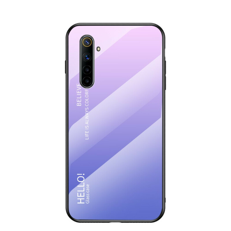 Realme 6 karkaistu lasi Case Hello