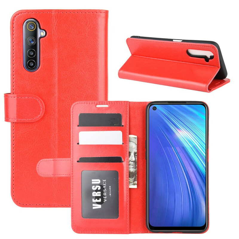 Realme 6 nahkainen tekstuurikotelo