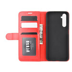 Realme 6 nahkainen tekstuurikotelo