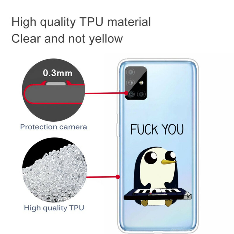Samsung Galaxy A51 Case Pingviini Haista vittu