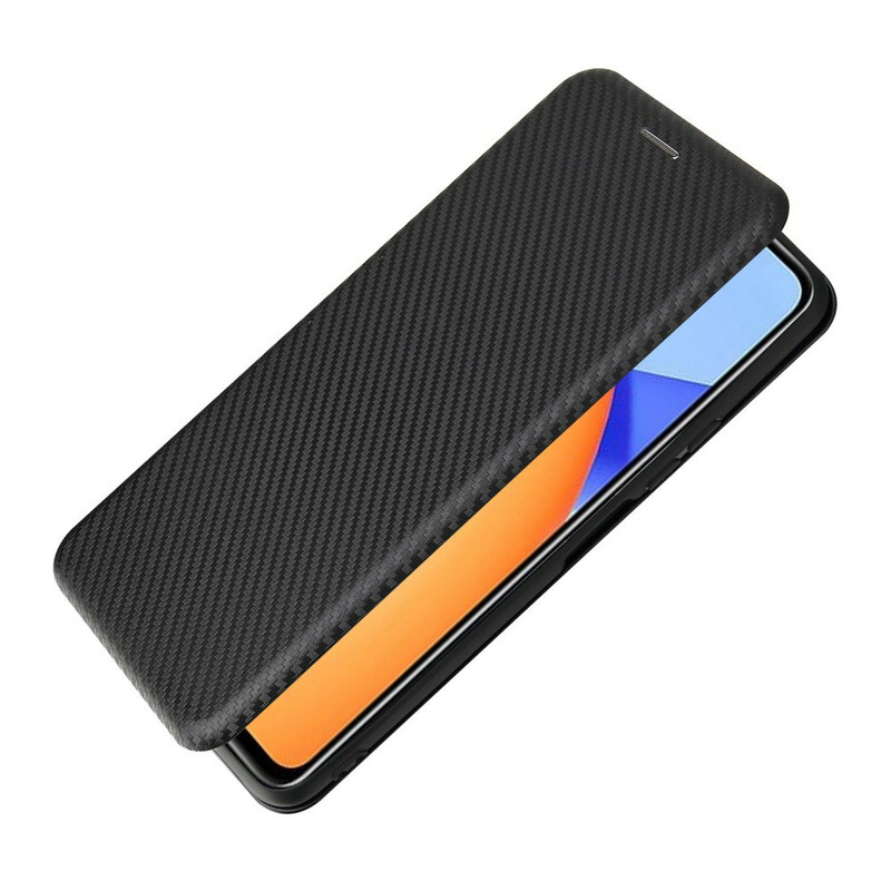 Honor 10X Lite Carbon Fiber Flip Cover -suojakansi