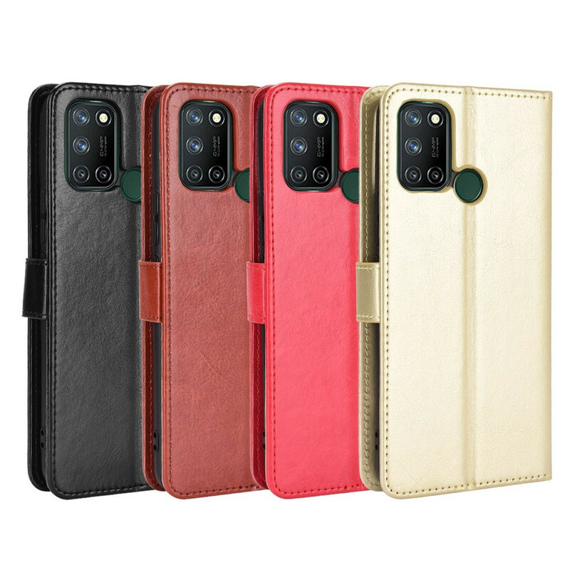 Realme 7i Flashy keinonahkakotelo Realme 7i Flashy keinonahkakotelo
