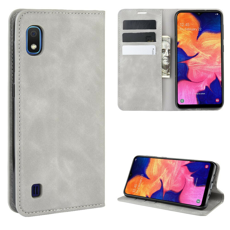 Flip Cover Samsung Galaxy A10 nahkatehoste Vintage tyylikäs