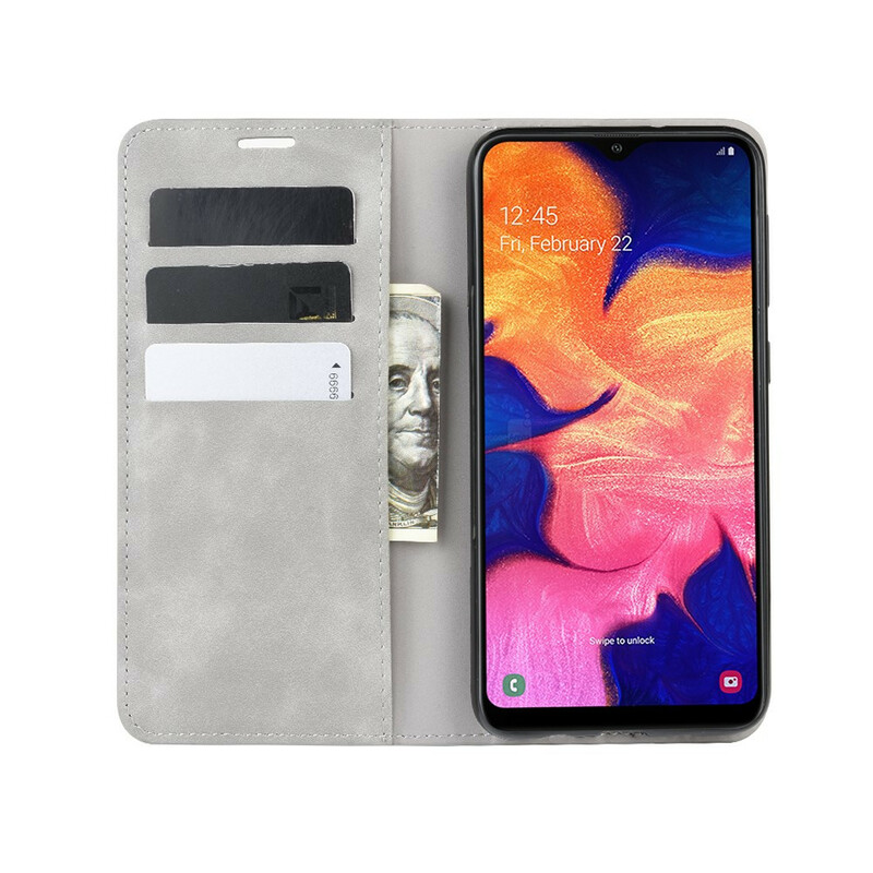 Flip Cover Samsung Galaxy A10 nahkatehoste Vintage tyylikäs