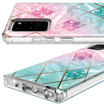 Samsung Galaxy Note 20 Ultra Marble Glitter Tile Cover -laattasuojus