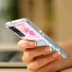 Samsung Galaxy Note 20 Ultra Marble Glitter Tile Cover -laattakotelo