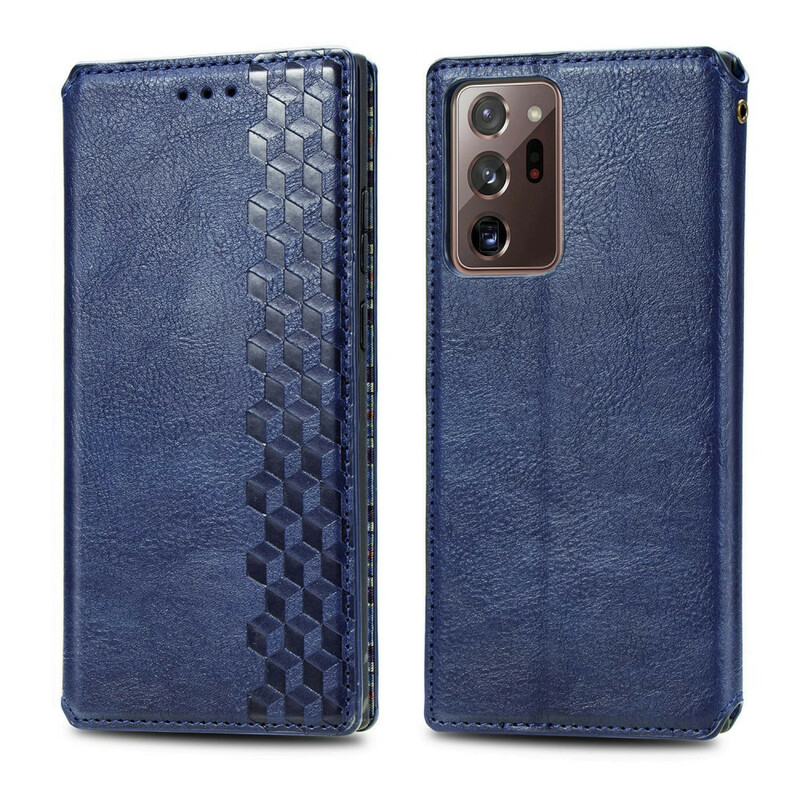 Flip Cover Samsung Galaxy Note 20 Ultra nahkainen nauha Diamond Effect