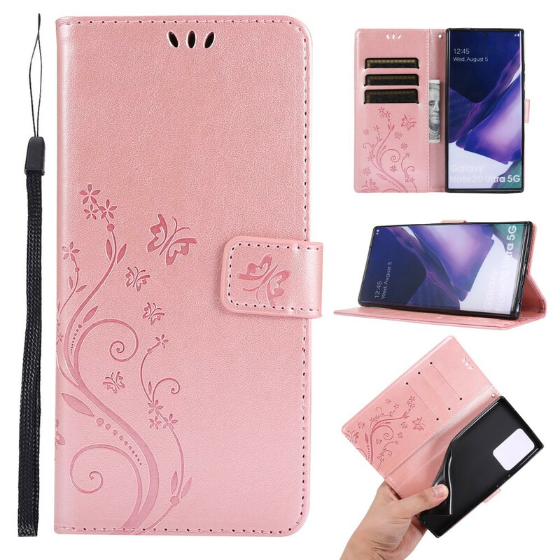Samsung Galaxy Note 20 Ultra Kotelo Perhosia tuulessa Samsung Galaxy Note 20 Ultra Kotelo Perhosia tuulessa