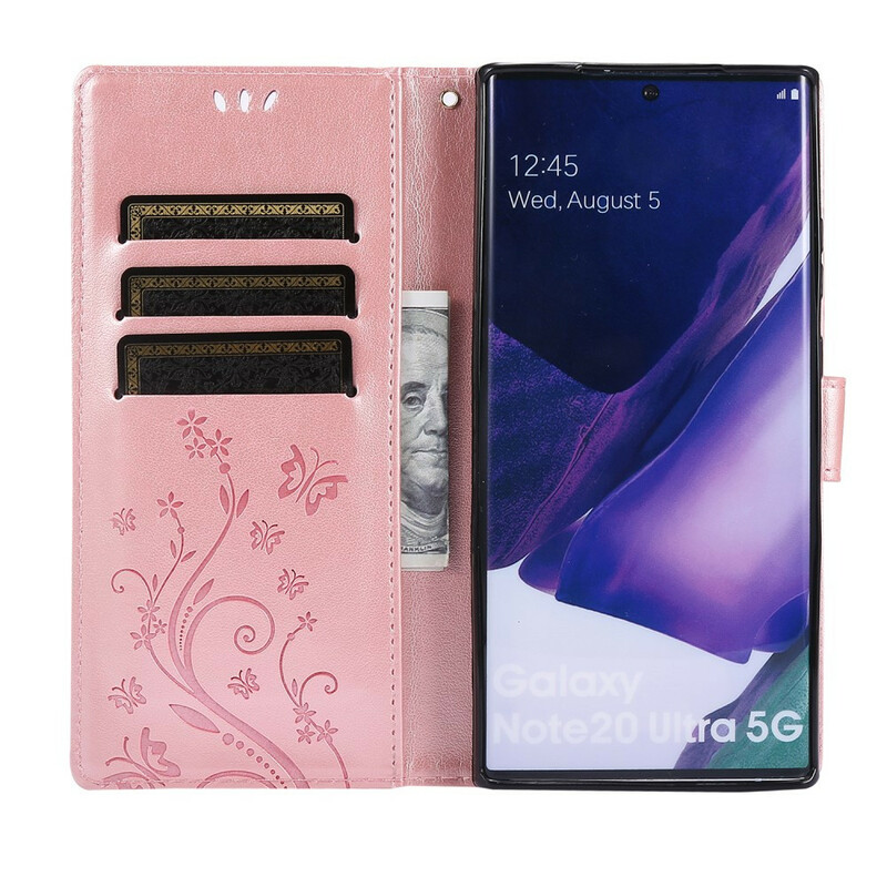 Samsung Galaxy Note 20 Ultra Kotelo Perhosia tuulessa Samsung Galaxy Note 20 Ultra Kotelo Perhosia tuulessa