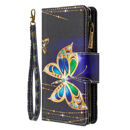Samsung Galaxy A51 tapauksessa Butterfly vetoketjullinen tasku