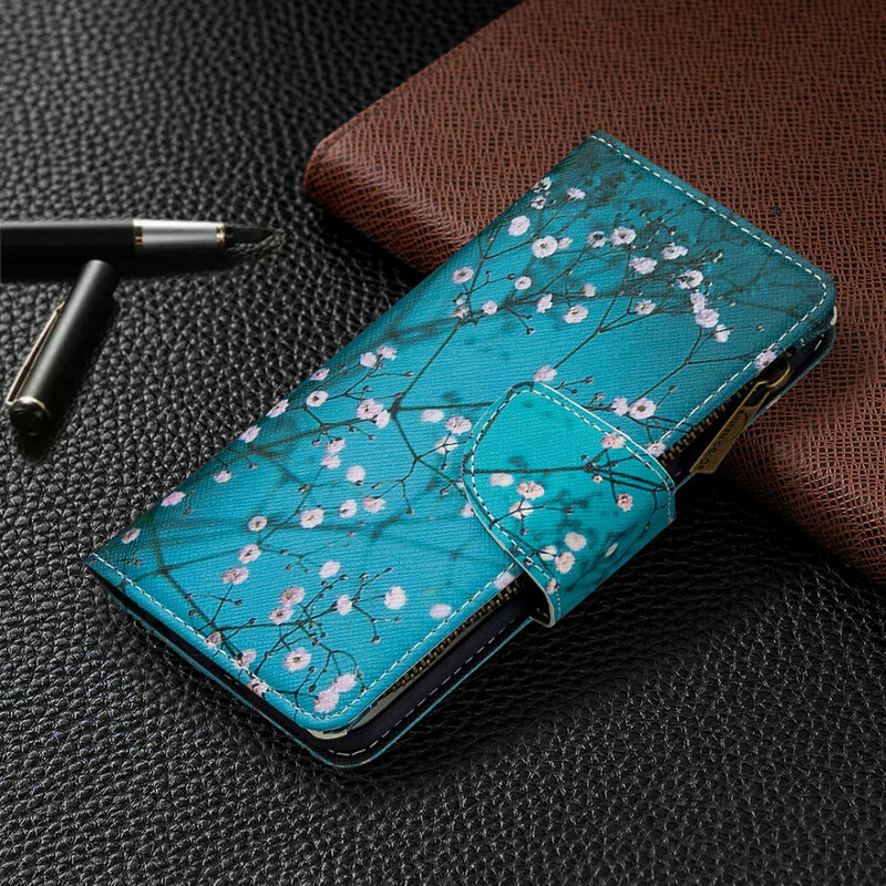 Samsung Galaxy A51 vetoketjullinen kotelo puu Samsung Galaxy A51 vetoketjullinen kotelo puu