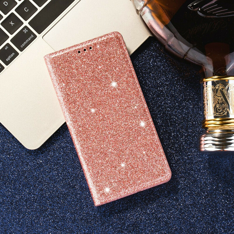 Flip Cover Samsung Galaxy A31 tyyli Glitter